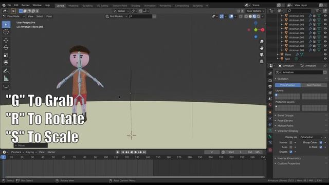 Reset pose in blender смотреть онлайн