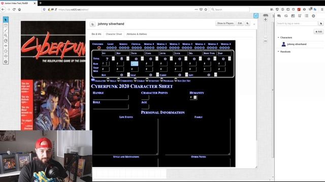 Roll20 Tutorial For Cyberpunk 2020 And Red смотреть онлайн