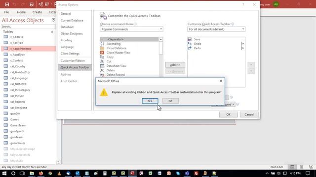 Quick Access Toolbar (QAT) -- Customize and Share (Import/Export), Microsoft Access смотреть онлайн
