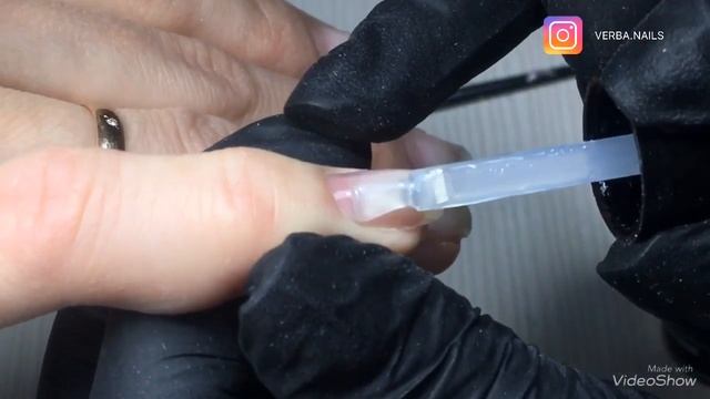 Новогодний маникюр/фрэнч гель-лаком/жемчужная втирка и стемпинг смотреть онлайн