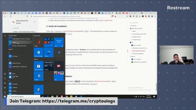 Programming, Cryptocurrency & Legitimate Illiteracy. First Time Setup. Git, Nodejs, Vscode. смотреть онлайн