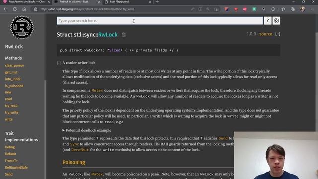 Reading Rust Atomics and Locks 006: RefCell, Mutex and RwLock, Atomics, UnsafeCell смотреть онлайн