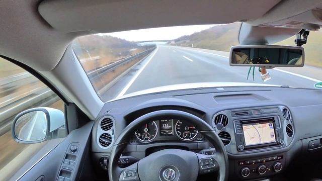 VW Tiguan во время карантина на Автобане ГЕРМАНИИ 4К смотреть онлайн