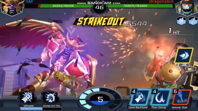 POWER RANGERS DINO MEGAZORD AND GOLDAR VS DRAGONZORD | POWER RANGERS LEGACY WARS смотреть онлайн