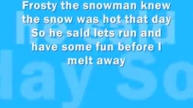 Frosty The Snowman - Lyrics