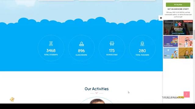 StarKid Kindergarten WordPress Theme primary school children Nishinomiya смотреть онлайн
