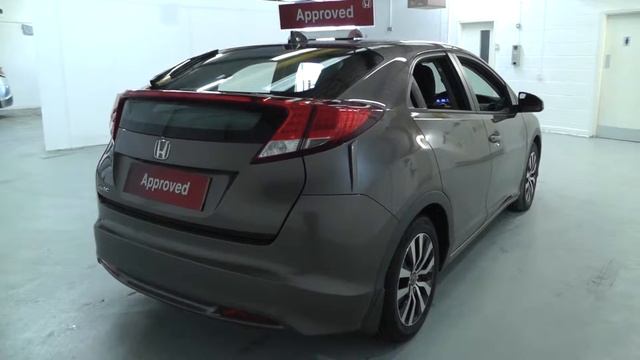 Honda CIVIC 1.6 ES in urban titanium metallic, video walkaround смотреть онлайн
