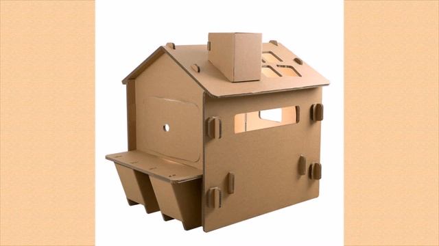 Домик из картона.Варианты домиков из картона.Домики из картона. смотреть онлайн