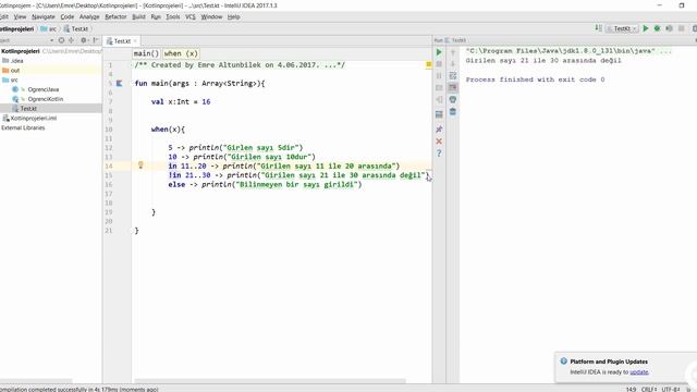 5 Kotlin When Expression | Kotlin Temel Eğitim Seti смотреть онлайн