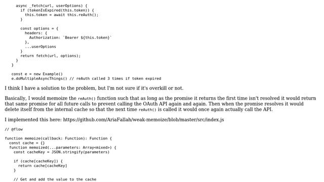 Code Review: Prevent multiple async calls from all attempting to refresh an expired OAuth token смотреть онлайн