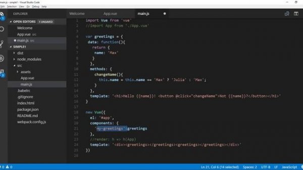 Learn Vue.js (RU) - Компоненты #1 - типы и методы создания