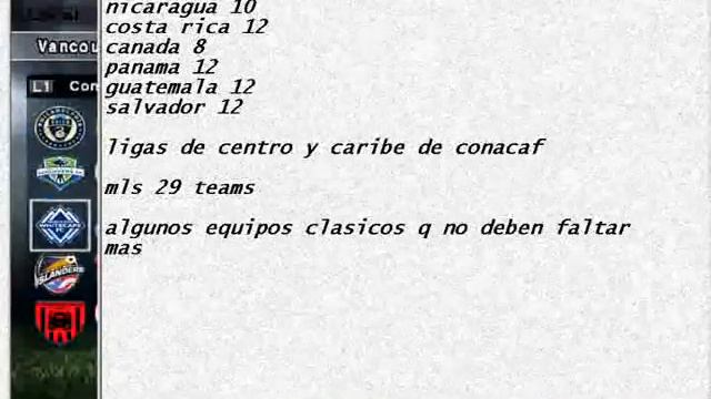 Concacaf pes 6 (Solo Clubes) смотреть онлайн