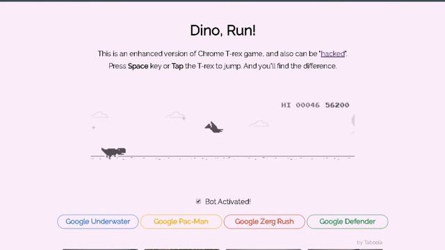 chrome dino game level 2 смотреть онлайн