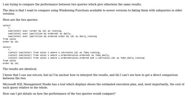 Databases: MySQL/MariaDB: Comparing performance between two queries смотреть онлайн