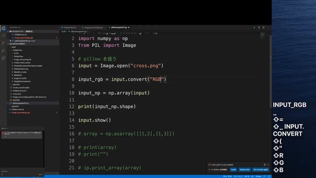 [Python]pillowで得た画像配列をpybind11で扱う смотреть онлайн