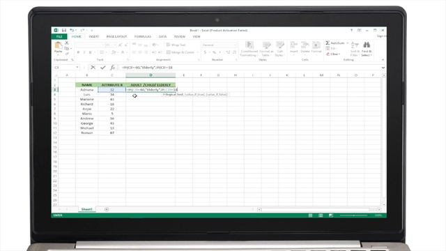 Excel Nested IF function - Excel Tutorial смотреть онлайн