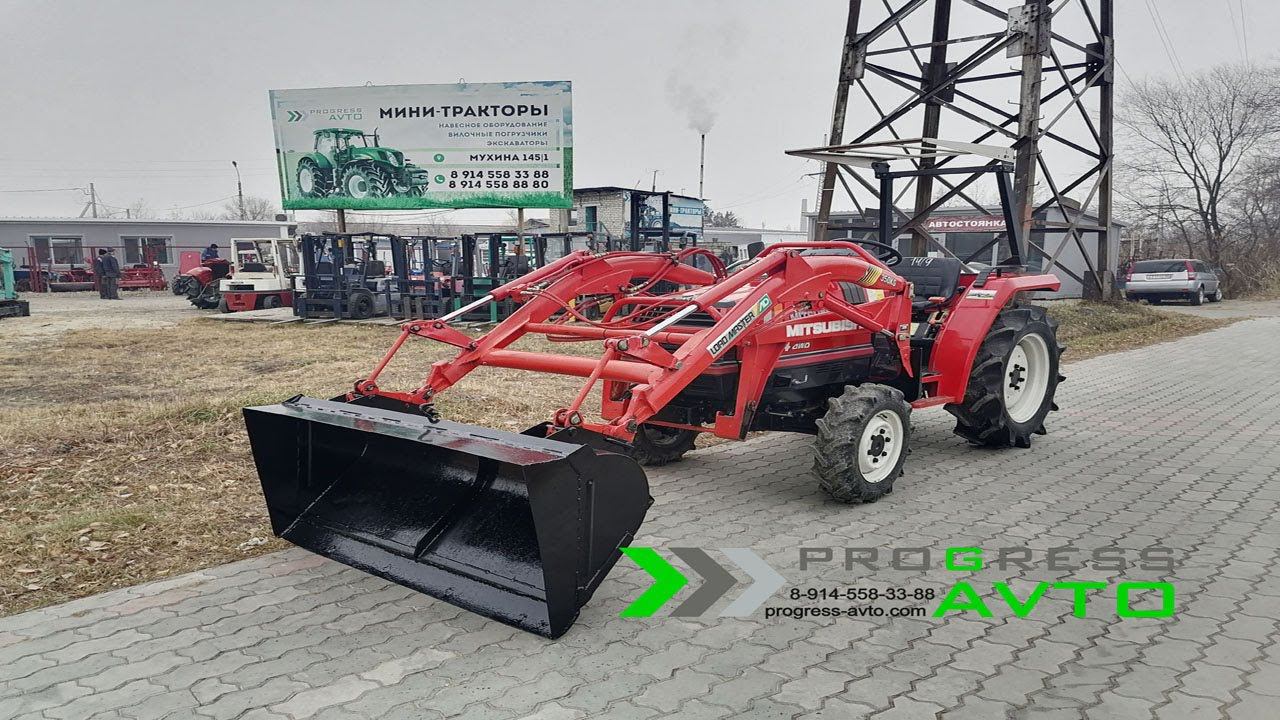 Обзор MITSUBISHI MT24 с фронтальной установкой 4WD Progressavto Япония гидроусилитель руля