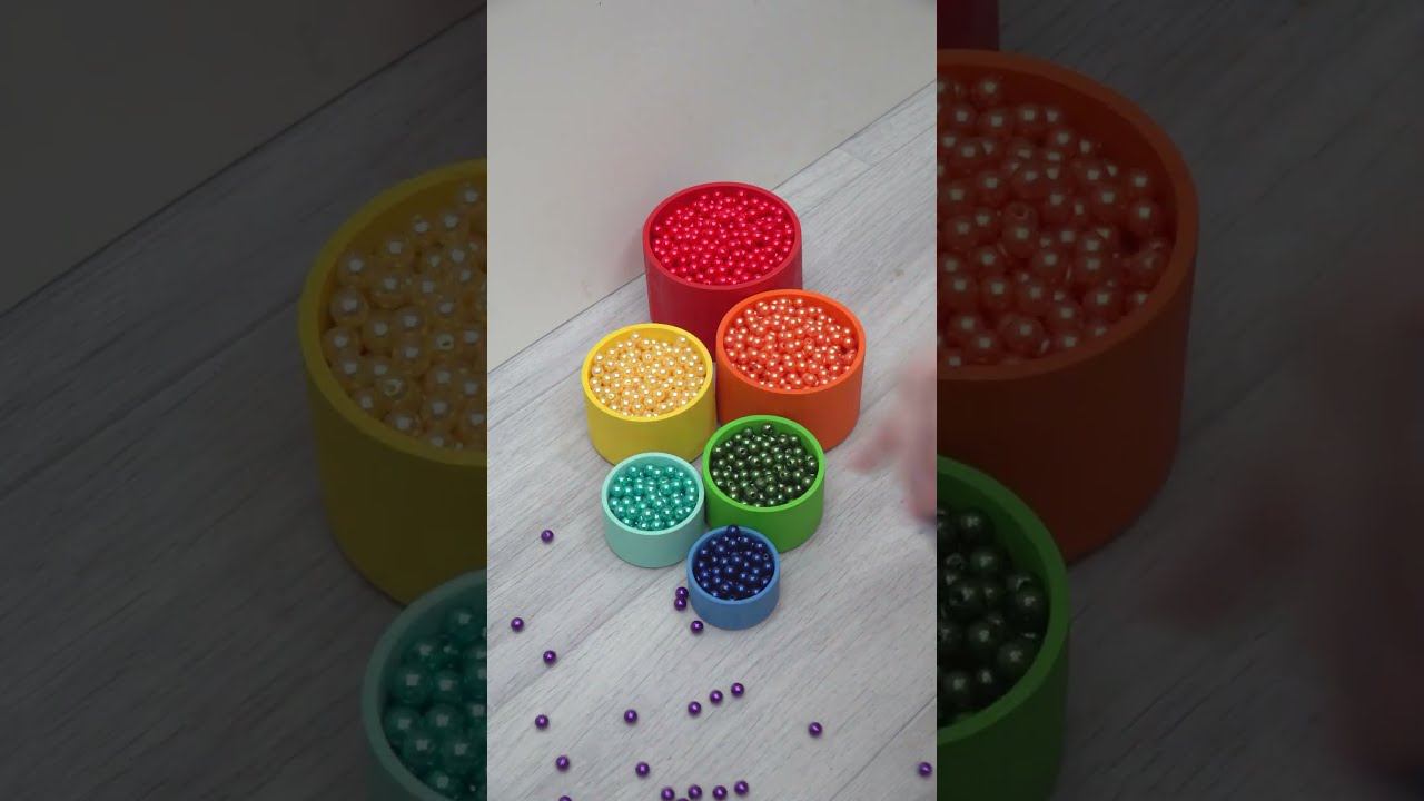 Oddly Satisfying Video - Beads ASMR Video