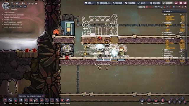 Getting mid game Steel, Plastic & Cooling : Tutorial nuggets : Oxygen not included смотреть онлайн