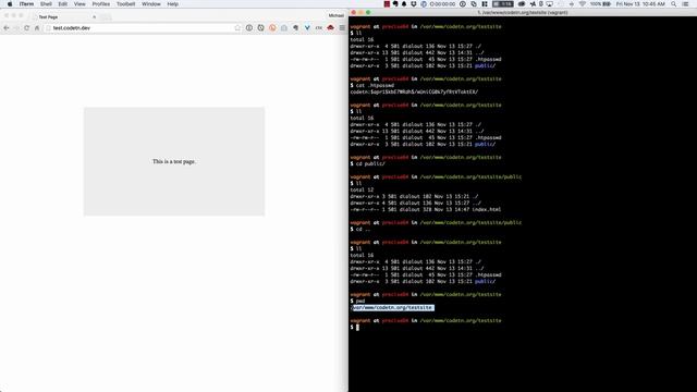 Basic Auth with .htaccess and .htpasswd смотреть онлайн