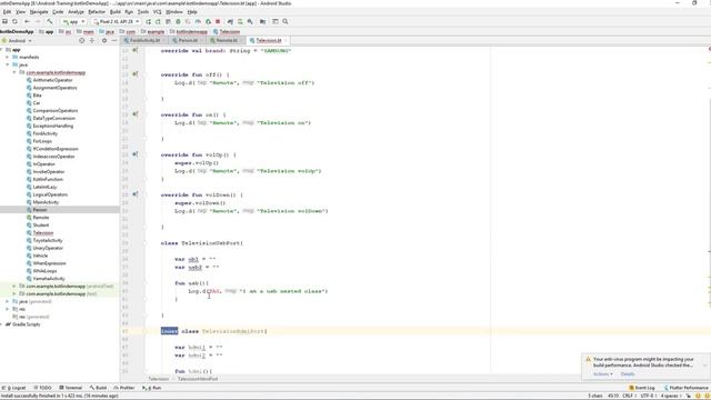 Kotlin Beginner | Kotlin | Training | Learn Kotlin By Making App | Kotlin Inner Class смотреть онлайн