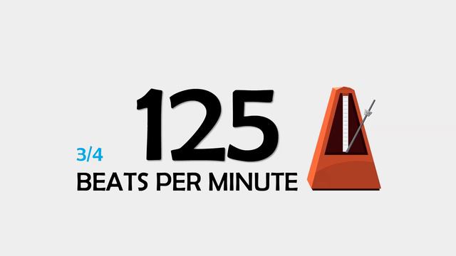 125 BPM 3/4 Metronome смотреть онлайн