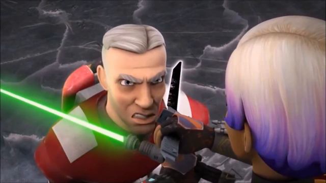 Original Sabine Wren VS Gar Saxon scene. смотреть онлайн