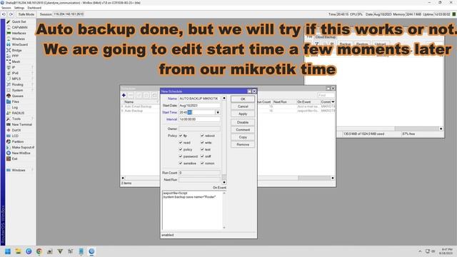 Mikrotik Auto Backup & Script File Send To Email смотреть онлайн