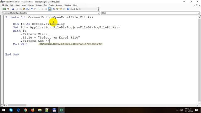 Open a File with FileDialog in Excel VBA смотреть онлайн