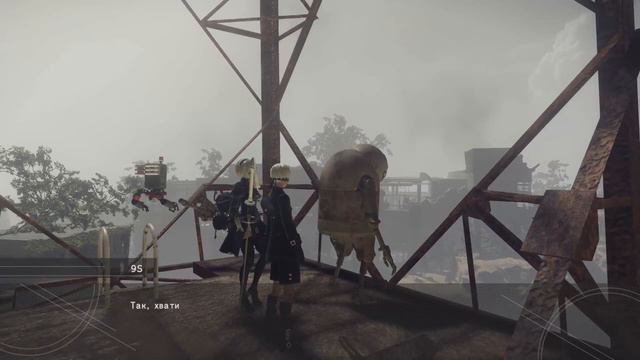 NieR Automata #9 9S Квесты в Деревне Паскаль и Жутка я пещера смотреть онлайн