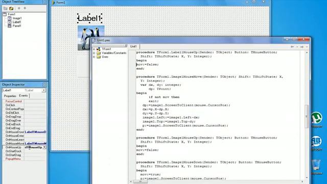 Перемещение компонентов по форме 2.flv смотреть онлайн