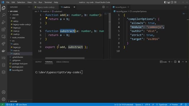 From CommonJS to ES modules (ESM) in TypeScript смотреть онлайн