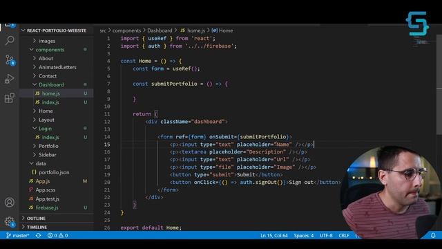 React portfolio dashboard (with Firebase) смотреть онлайн