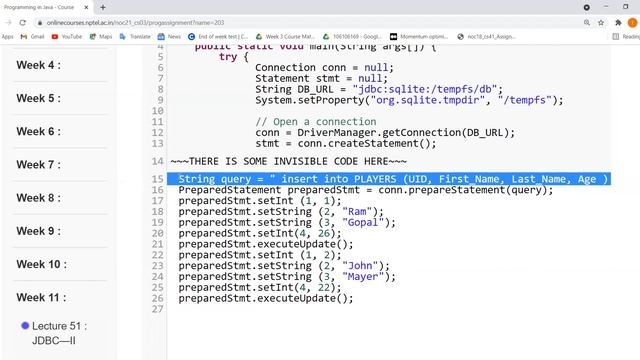 Programming in Java | NPTEL | Week 11 | Assignment 11 Solution | Jan 2021 смотреть онлайн