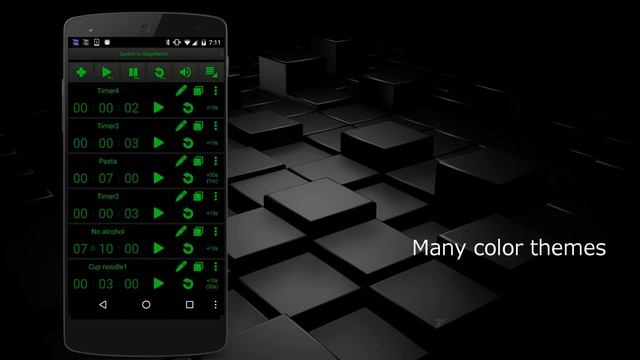 Multi Timer application for Android смотреть онлайн