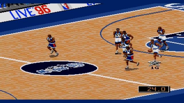 NBA Live 96 (Sega Genesis) - Houston Rockets at Orlando Magic смотреть онлайн