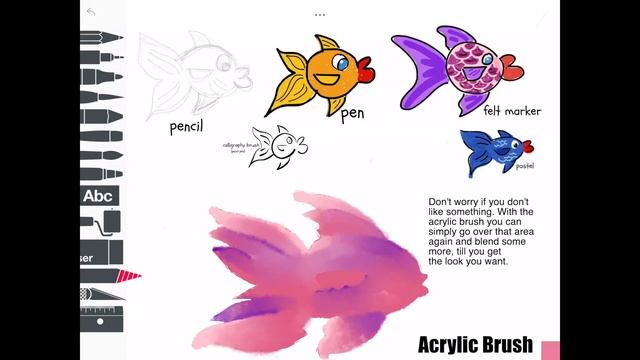 Sketches School Drawing A School of Fish смотреть онлайн