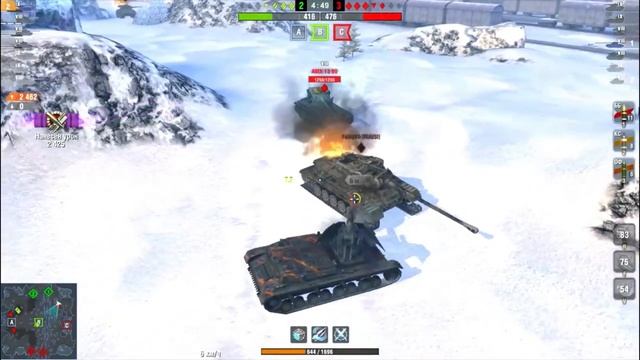 Скиловик ломает рандом( Вафля лучшая самоходка на уровне WoT Blitz )