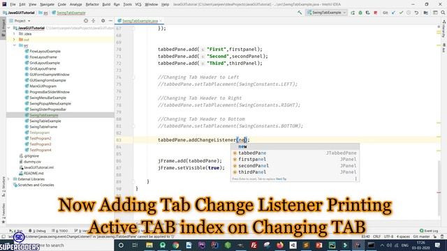 Java GUI Swing Tutorial Part 19.7 | How to Create TAB Layout in Java Swing смотреть онлайн