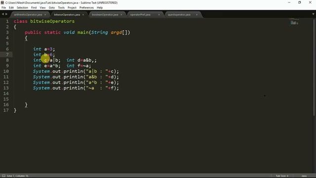 Operators - boolean and bitwise operators in java Tut-6 смотреть онлайн