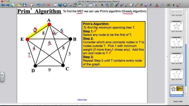 Prim's Algorithm (Decision Maths 1) смотреть онлайн