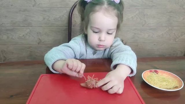 Лепка "Ёжик" для детей 2-3 года смотреть онлайн