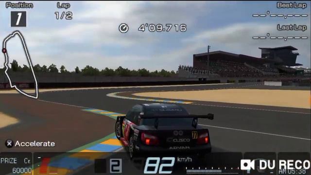 [ Gran Turismo PSP ] Circuit de la Sarthe Old || Subaru Impreza '03 [HD] смотреть онлайн