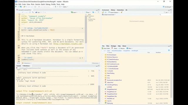 Introduction to R Markdown смотреть онлайн