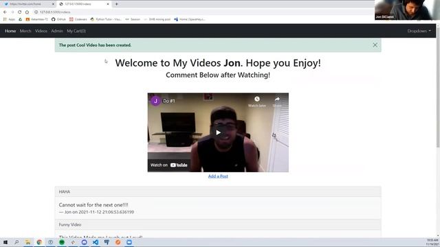 Shopping Cart Web Application Using Python and Flask смотреть онлайн