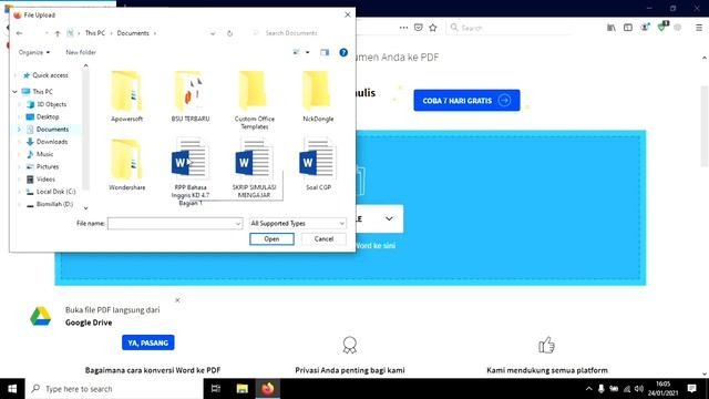 Merubah File Word Menjadi PDF Di HP Android Atau Laptop смотреть онлайн