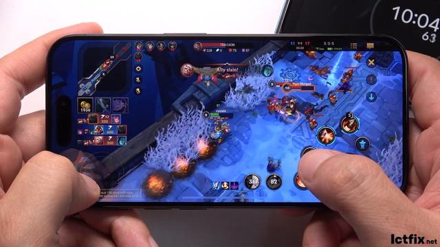 iPhone 15 Pro League of Legends Mobile Wild Rift Gaming test | Apple A17 Pro, 120Hz Display смотреть онлайн