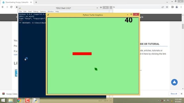 Hungry Caterpillar Game in Python смотреть онлайн