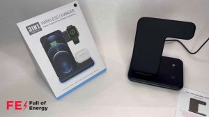 Видео инструкция беспроводной зарядки 3 в 1 Full of Energy