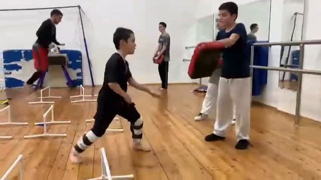 Динамичная тренировка Тхэквондо на координацию и выносливость. смотреть онлайн